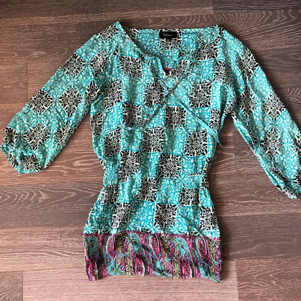 Boho Patterned Blouse - Picture 1 of 2